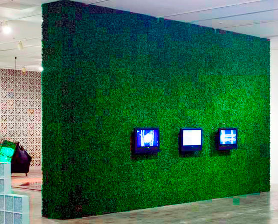 Follaje sintético para muros verdes