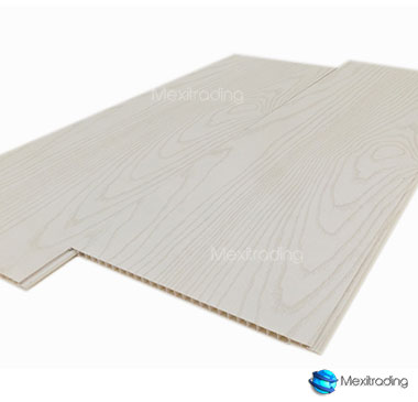 plafon falso pvc roble blanco