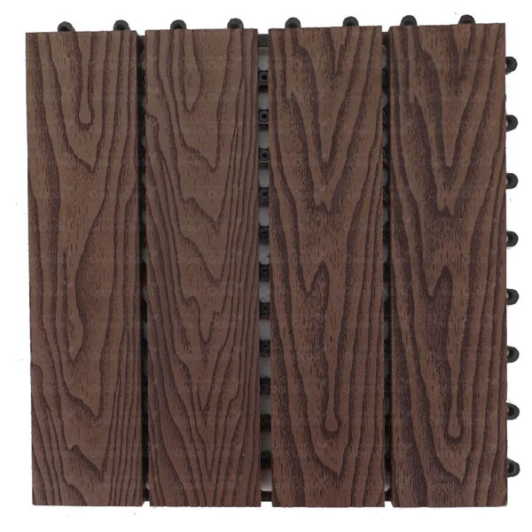 Piso WPC modular Café Oscuro