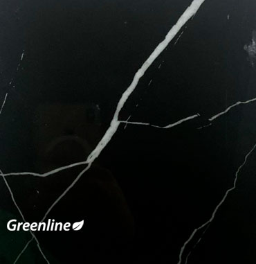 Placa PVC tipo mármol negro